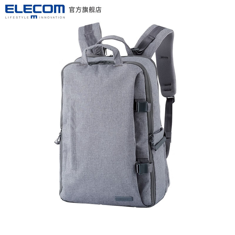 ELECOM 宜丽客 DGB-S037GY 摄像机包相机包 一机多镜 L灰色