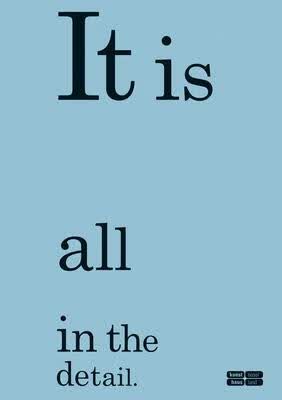 预订it is all in the detail: a publication with students and