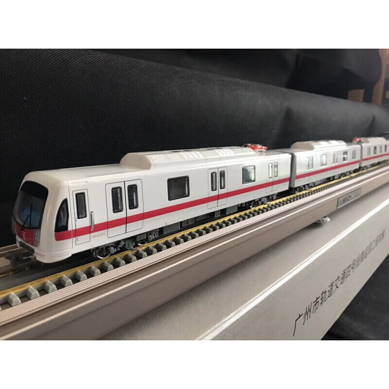 1:68 广州交通四号线南延段工程车辆模型  广州4号线地铁车辆