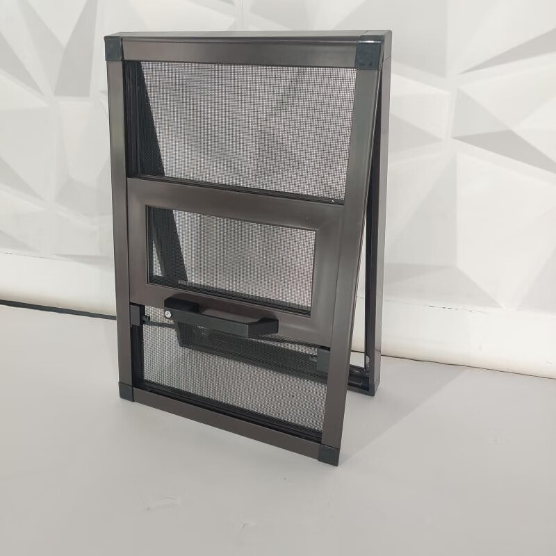 意美达纱窗定做不锈钢网纱窗定制铝合金推拉三趟二趟安全防护防蚊可拆