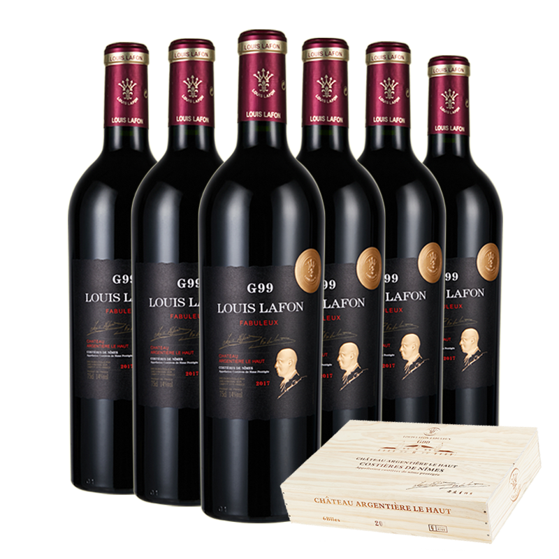 Louis Lafon 路易拉菲 G99 朗格多克干型红葡萄酒 6瓶*750ml套装 整箱装