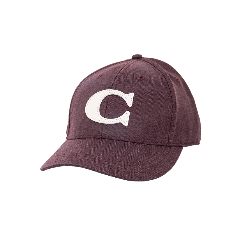 coach蔻驰男女同款经典c标棒球帽鸭舌帽深棕色4426rev