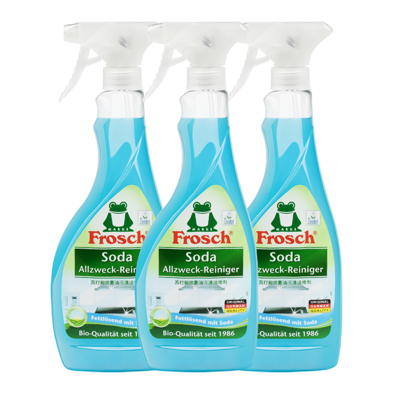 Frosch 福纳丝 苏打厨房重油污清洁喷剂 500ml*3瓶