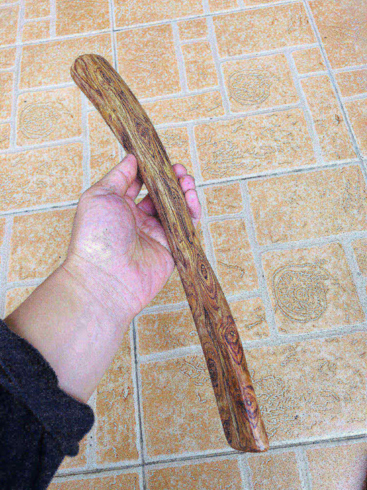 芝易海南黄花梨刮痧棒把玩木棍防身短棍背部腰部颈椎敲打健身实木摆件