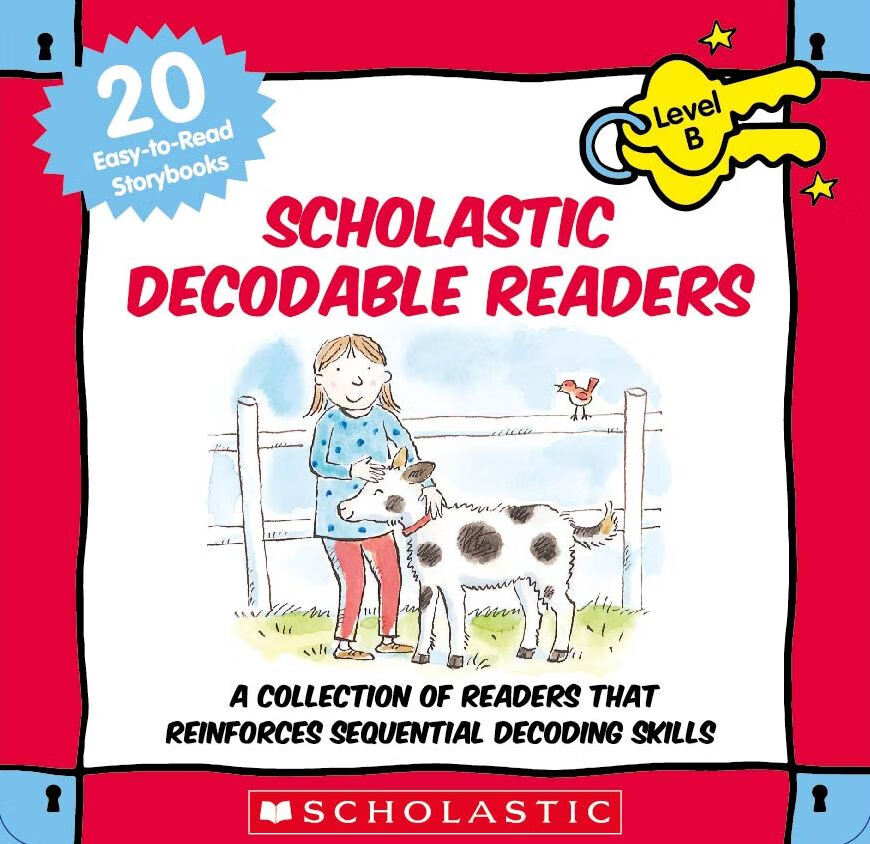 decodable readers box set level b-color  学乐解码读物b级