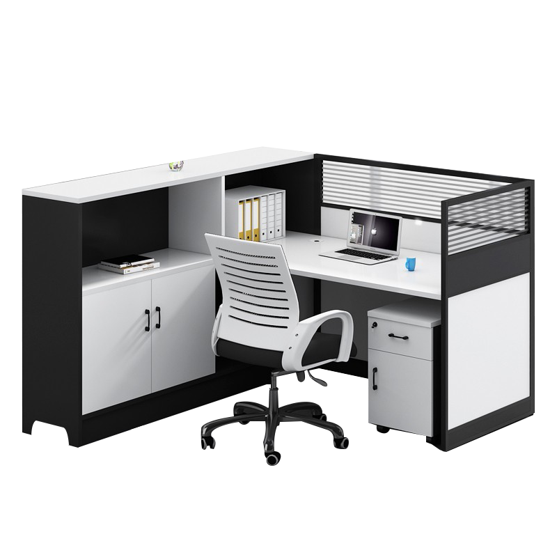 锡田 办公桌 办公桌椅 职员办公桌办公家具现代简约财务桌钢架员工位屏风隔断卡位 搭配的椅子1把