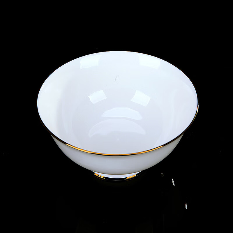 锦秋堂 景德镇陶瓷器 骨瓷餐具家用饭碗 面碗 烤碗 汤碗 沙拉碗单件散买 花蕾汤碗（汤锅带盖）