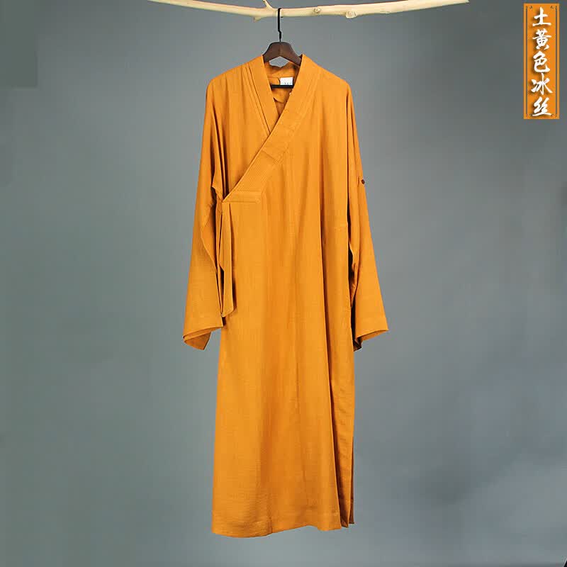 雅空夏季冰丝僧服佛家服饰僧人长褂透气冰爽僧袍大褂垂感飘逸男女僧衣