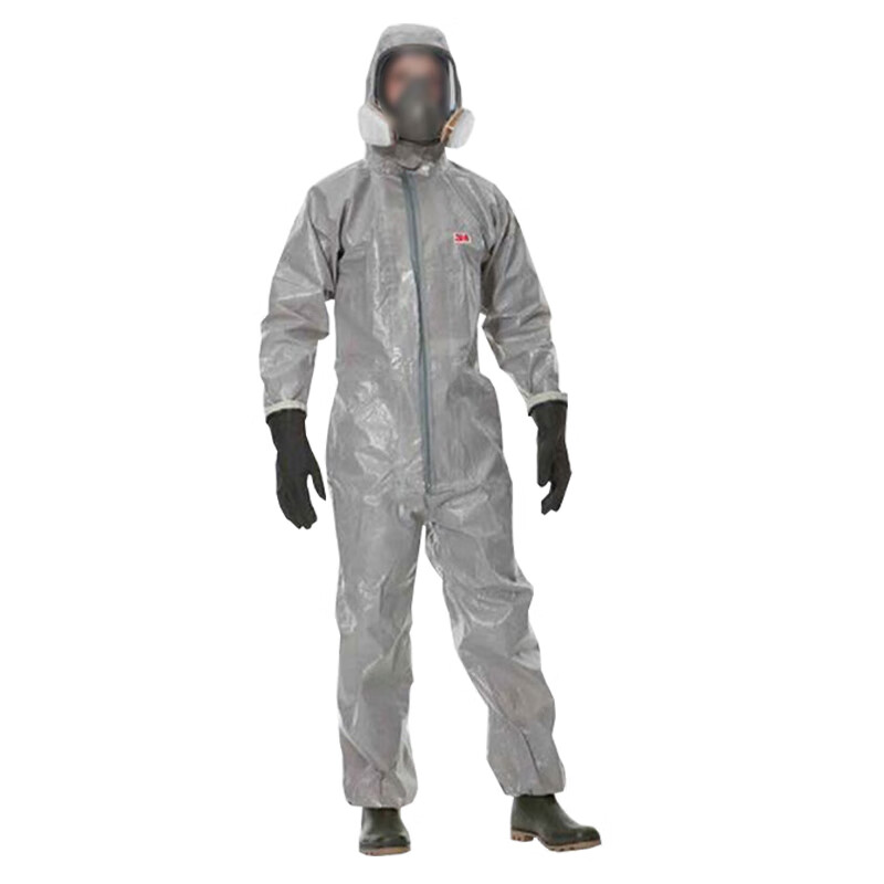 3m 4570 灰色带帽连体防护服防核辐射颗粒xxl码1件装