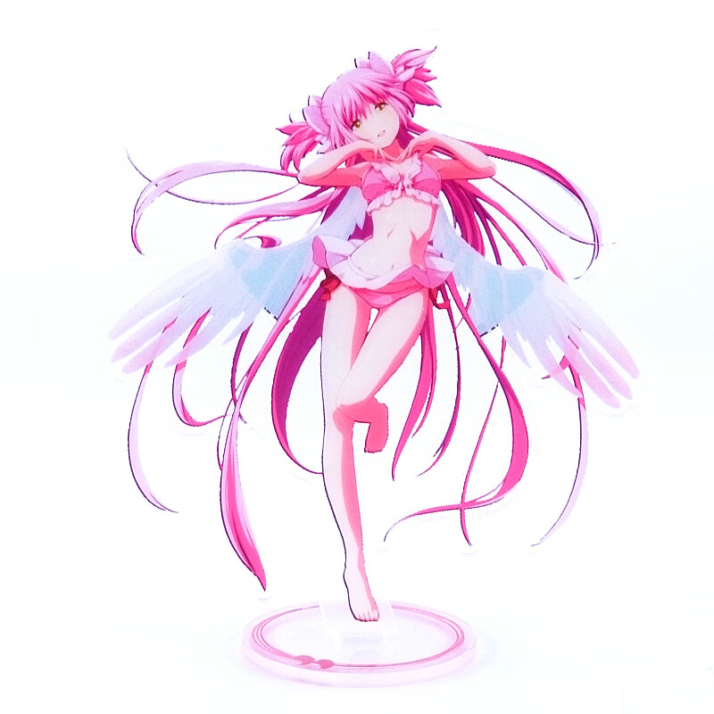 动漫周边立牌魔法少女小圆魔法纪录环彩羽 圆神(双面都有保护膜) 高约