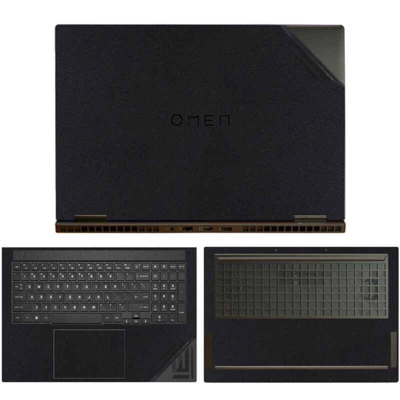 贴纸暗夜10/pro/plus电脑贴膜光影精灵9/8笔记本机身外壳保护膜 黑色