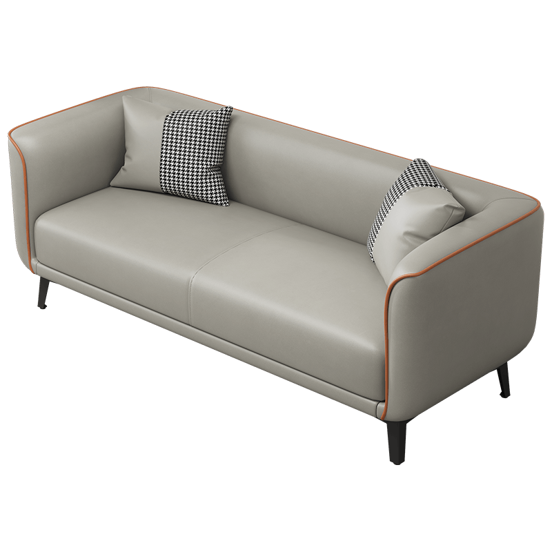 左印 科技布沙发网红公寓店面出租房小户型客厅现代轻奢意式沙发 云水蓝【匠心品质 手工拉点】 三人位 175*69*67(送货入户+2个抱枕)