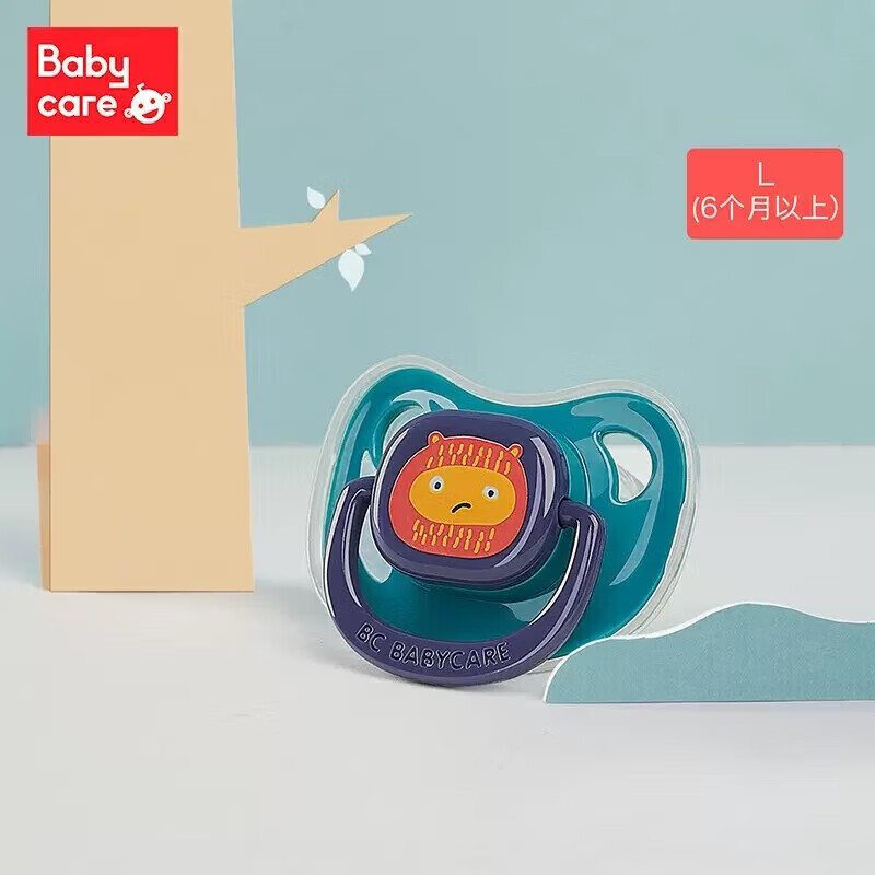 bc babycare婴儿安抚奶嘴软防胀气宝宝睡觉神器 1只装 L号 【6个月以上】贝尼诺