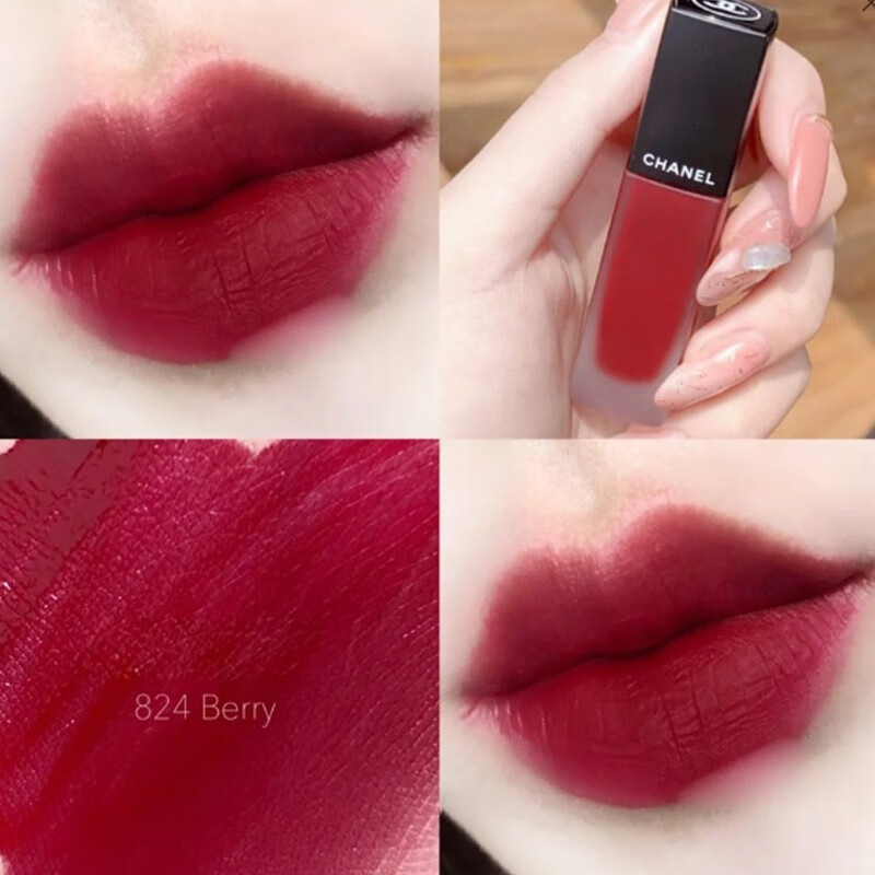 香奈儿(chanel)柔雾丝绒哑光印记ink唇釉 丝绒哑光印记唇釉824#复古