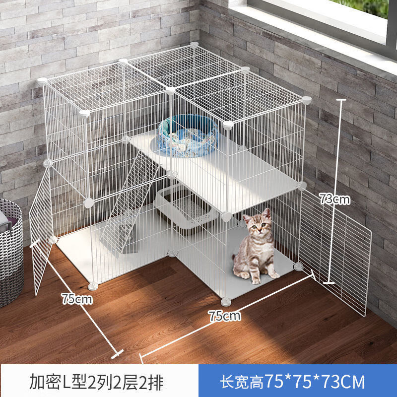 y猫笼子一层小号带托盘幼猫窝别墅便携猫舍宠物猫咪家用多功能地狼