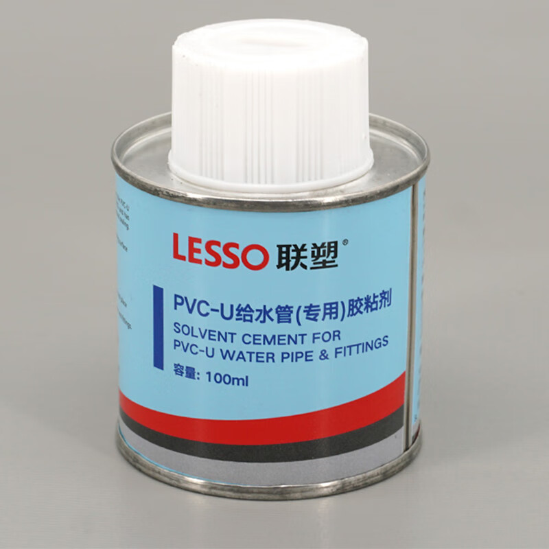lesso联塑pvc排水管给水管胶水环保粘合剂胶粘剂100ml 500ml pvc-u
