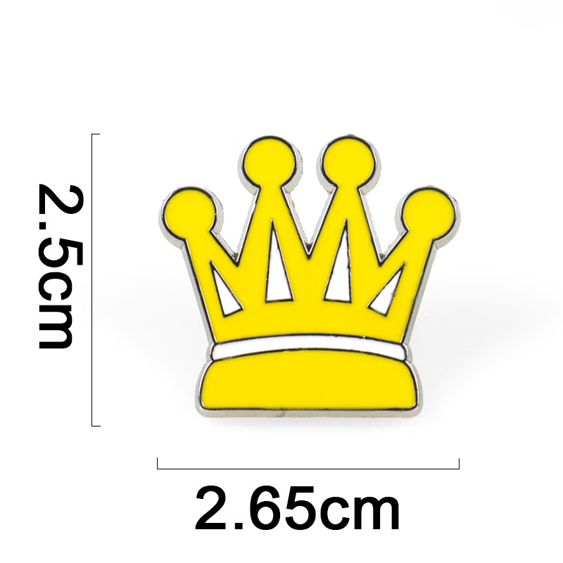 海洛迪 皇冠合金胸针徽章生日礼物礼品卡通服装百搭别针创意饰品 皇冠