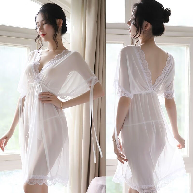 女士性感透明睡衣夏季吊带睡裙情绪私房火辣诱惑家居服宽松大码薄款