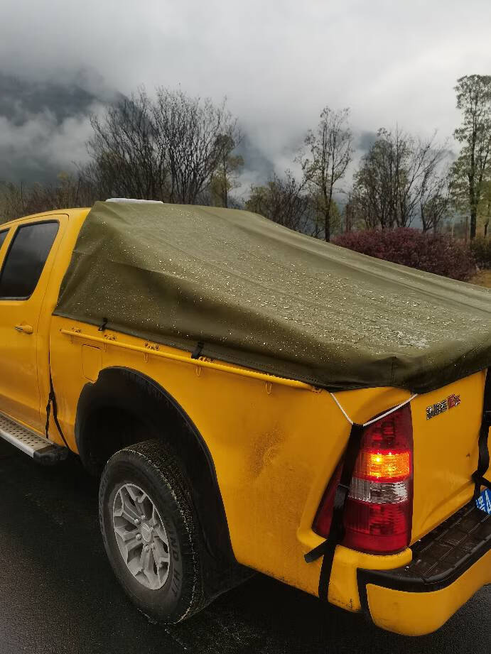 千驰嘉皮卡车篷布长城炮风骏567江铃域虎皮卡车后箱防水帆布雨棚雨布