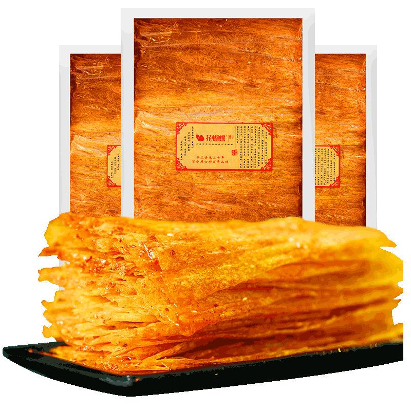 花蝴蝶花蝴蝶江西萍乡豆皮手撕老式大辣条80后儿时怀旧小吃麻辣条零食