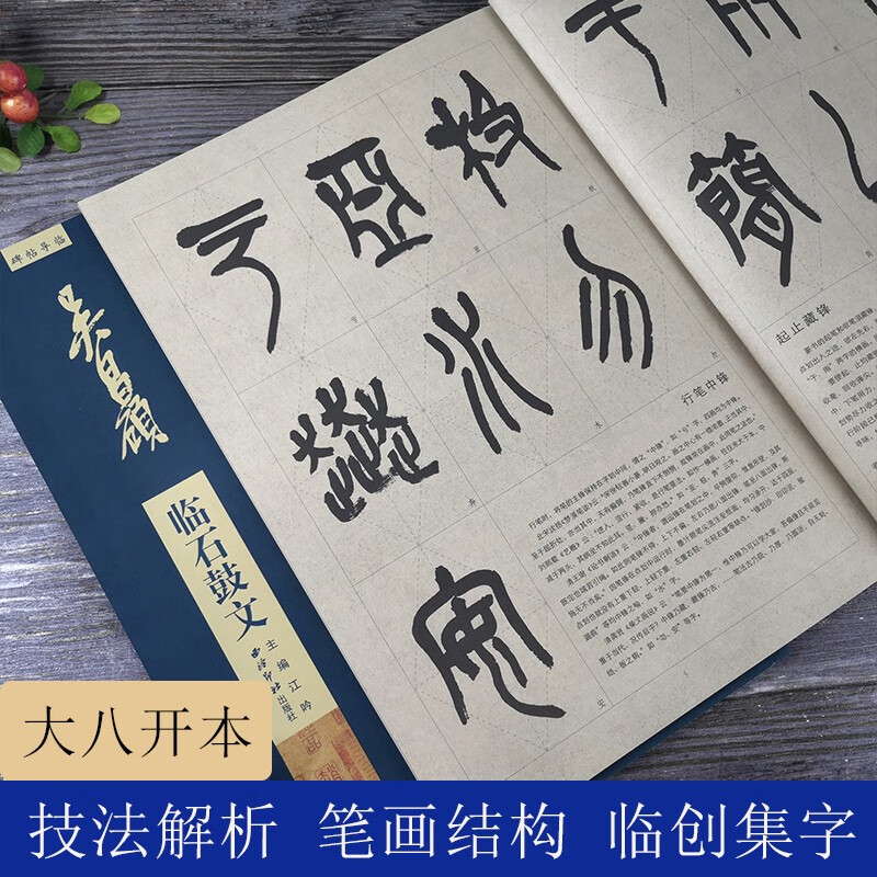 【放大本】吴昌硕临石鼓文 碑帖导临 篆书