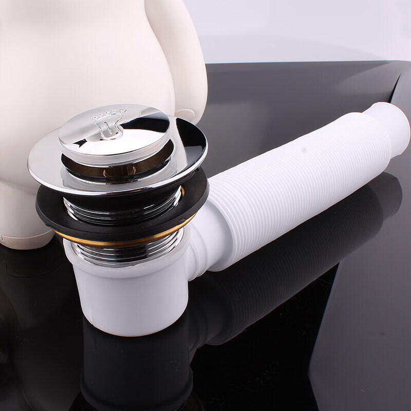 奥罗登木桶浴缸地漏淋洗浴盆浴缸下水器弹跳芯脚踩式塞子淋浴房下水器