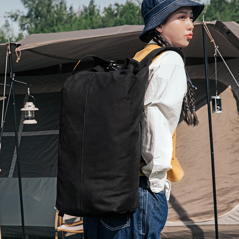 新潮代旅行包男大容量手提出差背包男士多功能干湿分离双肩包健身运动包 2519卡其色【45L大容量设计】