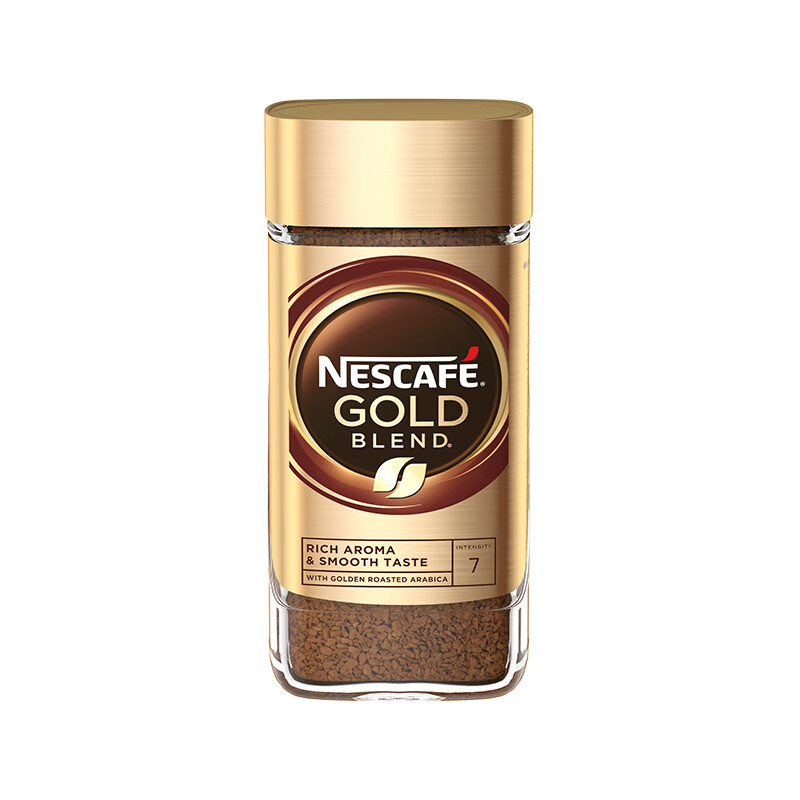 雀巢（Nestle）英国金牌速溶黑咖啡 进口冻干咖啡 意式风