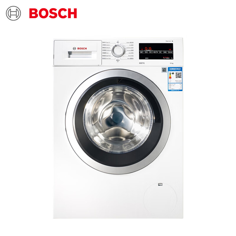 博世(BOSCH) 10公斤滚筒洗衣机全自动 99.9%除菌 婴幼洗 冲锋衣洗 羽绒服洗 全面提速 WAP282602W