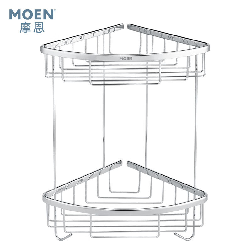 摩恩（MOEN）双层三角置物架 精铜三角篮浴室挂件 精铜简约双层角篮