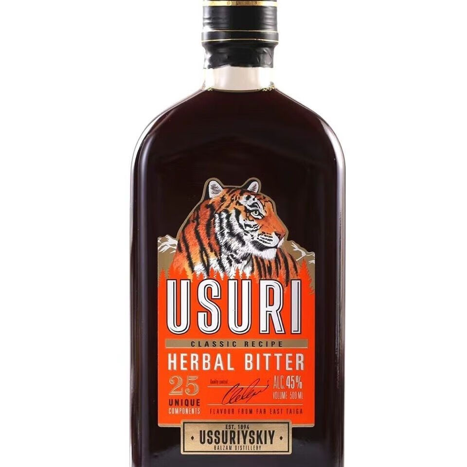 俄罗斯虎头酒虎酒伏特加小虎酒强酊人参草酊酒白酒养生滋补 强酊酒一