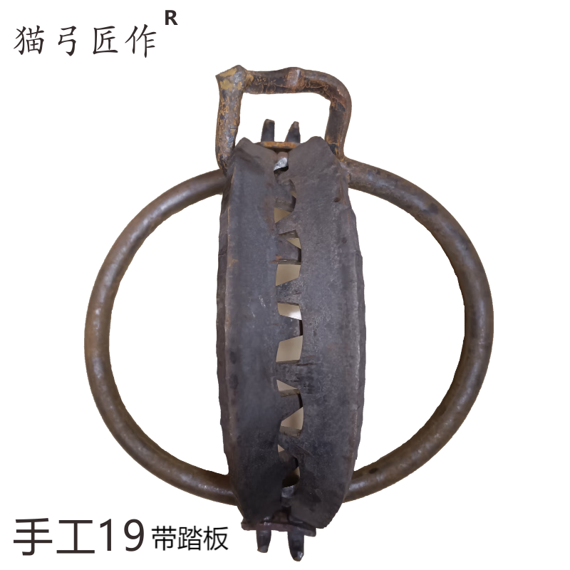 猫弓匠作3个装全手工老鼠夹子强力捕鼠器家用大号灭鼠器圆钢锻打加厚