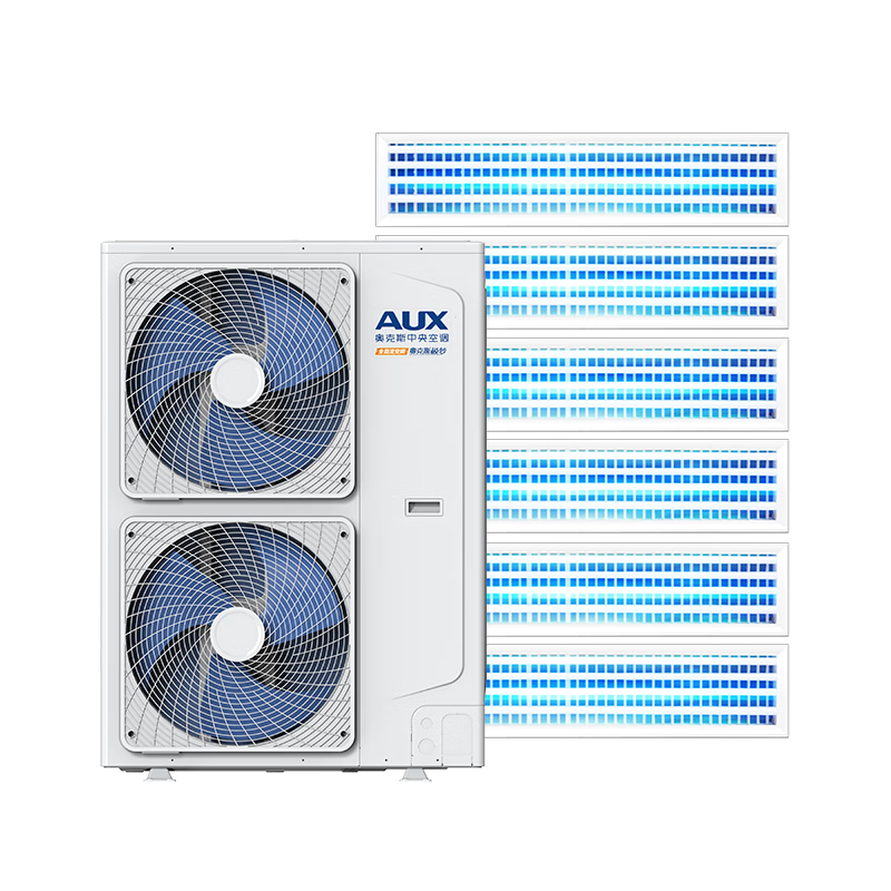 奥克斯（AUX）中央空调8匹一拖六家用多联机 风管机全直流变频快速冷暖包安装嵌入式空调DLR-224W5/DCJ1S-JM