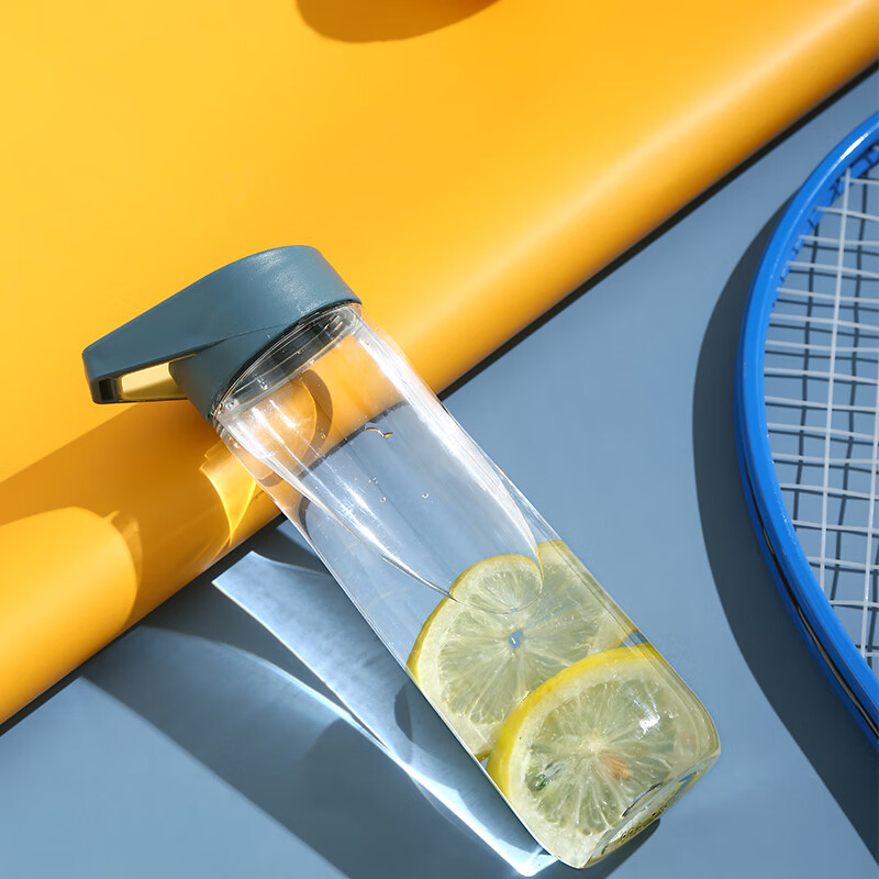 京东京造 便携tritan塑料杯随行杯水杯水壶 暗夜蓝