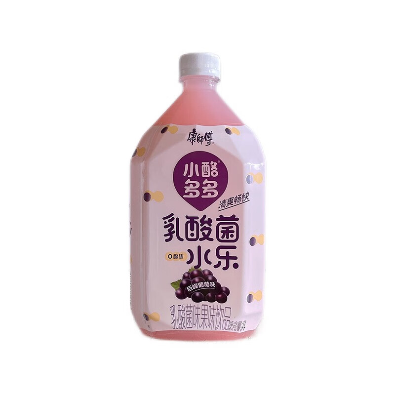 康师傅 1升装小酪多多巨峰葡萄味乳酸菌饮品味饮料1l*8瓶装1000ml大
