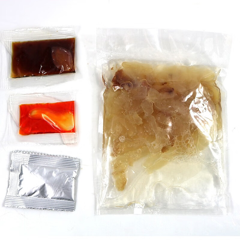 亿海湾海蜇头即食凉拌海蜇皮丝带调料包解腻凉菜拌菜下酒菜网红款礼盒 海蜇头200g*4袋+海蜇皮200g*4袋