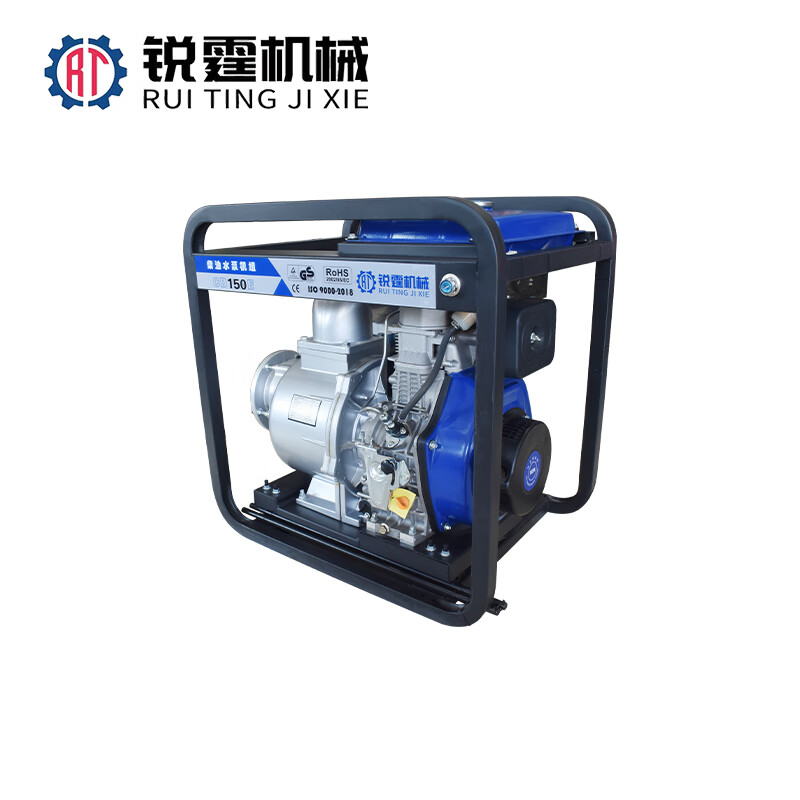 锐霆农业灌溉 工业应急排水 大6寸柴油抽水泵 高扬程 cd150e型号