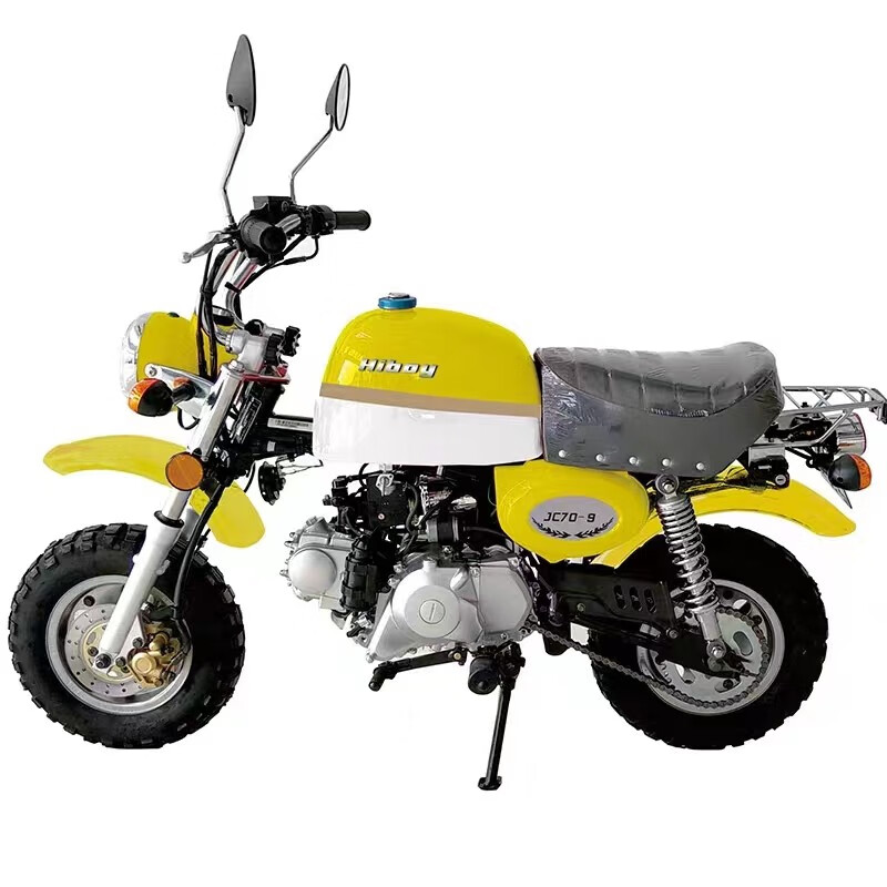 小猴子金城小金童JC70-9摩托车迷你复古成人燃油国四电喷可上牌 黄色 国四电喷（可以上牌）