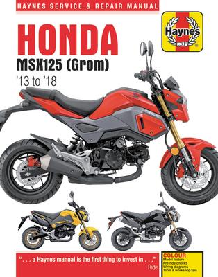 预订honda msx125 (grom) 13 to 18: haynes service &