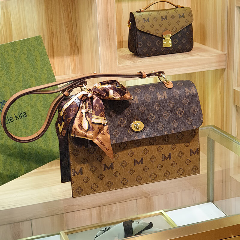 品牌平替新款中国mk高档女包气质做工精致皮质包女士手袋单肩斜挎包小