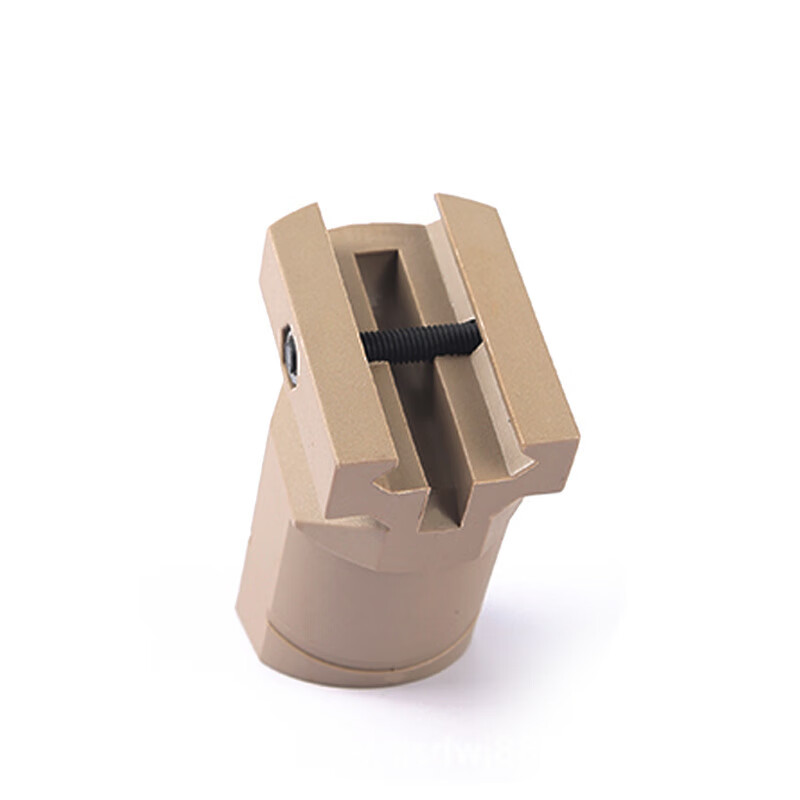 新款户外战术pk6尼龙下挂握把 把手支撑适合20mm导轨玩具配件 卡其色