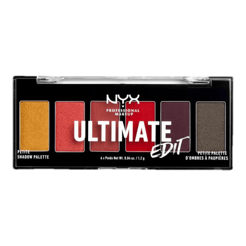 NYX 6色迷你眼影盘Ultimate Edit便携款粉质细腻易上妆 红色 1