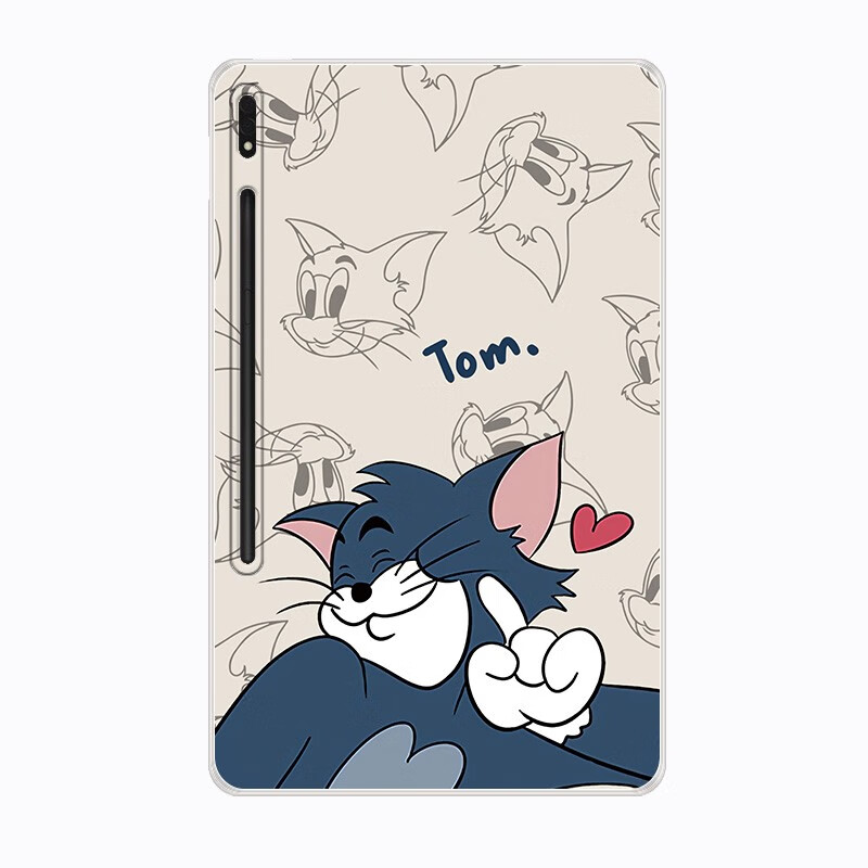 star)三星tab s8平板保护套11英寸硅胶全包边卡通猫和老鼠来图定制软