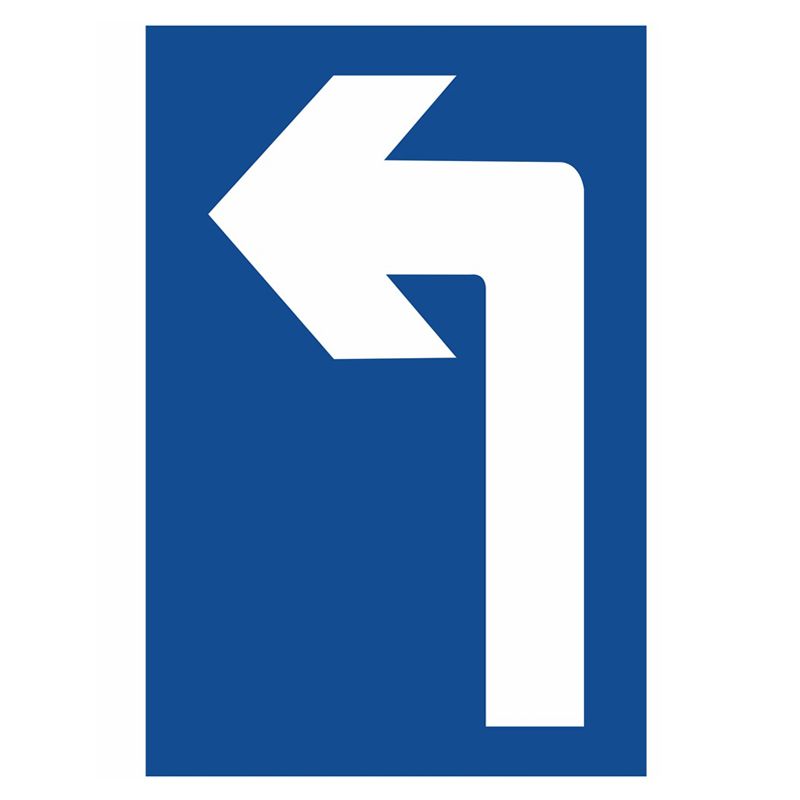 安燚 左转蓝 地面指示方向箭头贴防滑耐磨地贴指向箭头gng-623