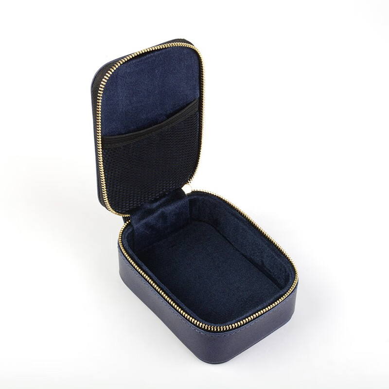 NICEHCK 大尺寸高档拉链耳机包PU盒便携多功能用途防压抗震保护收纳数据线数码U优盘HiFi线材 大容量PU拉链耳机盒-棕色款