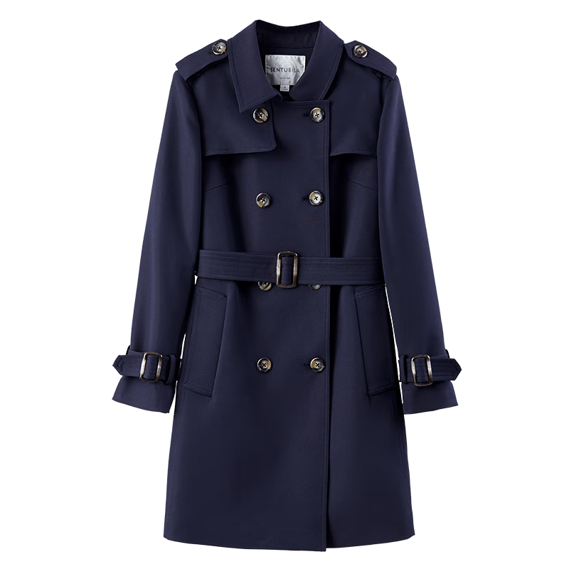 尚都比拉品牌女士风衣历史价格走势比较，品质卓越的111F35502X藏青色XXL