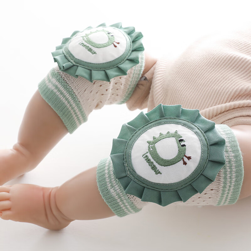 幼稚龙婴儿护膝夏季儿童爬行室内宝宝学步保护膝盖透气网眼幼儿针织