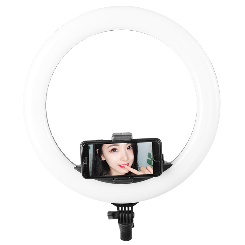 锐玛（EIRMAI）YB-RJ510 升级款LED摄影环形灯主播直播化妆美颜灯人像自拍摄影摄像补光灯手机拍照灯 黑色