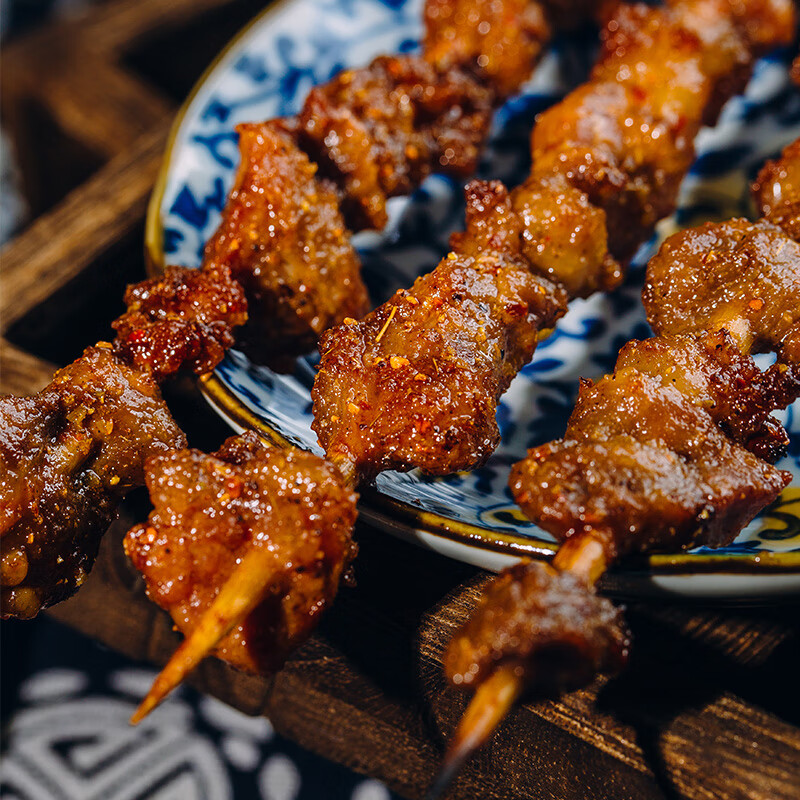 大庄园国产草原q弹羊肉串410g袋锡盟生鲜羊肉烧烤食材bbq烤盘烤箱适用