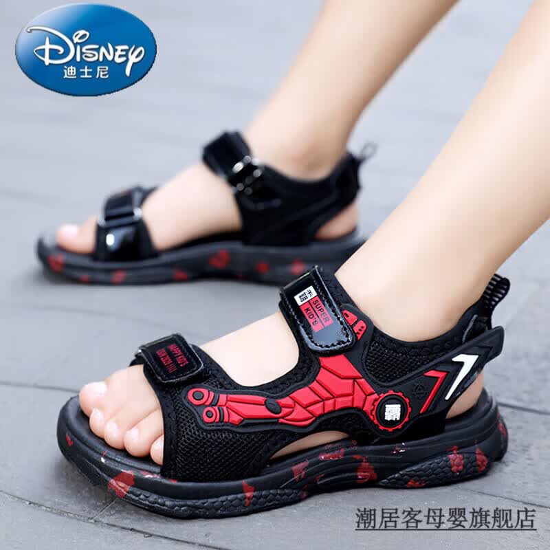 迪士尼（Disney）男童凉鞋中大童夏季6-12岁小学生儿童时尚软底男 黑红 30码使用感如何?